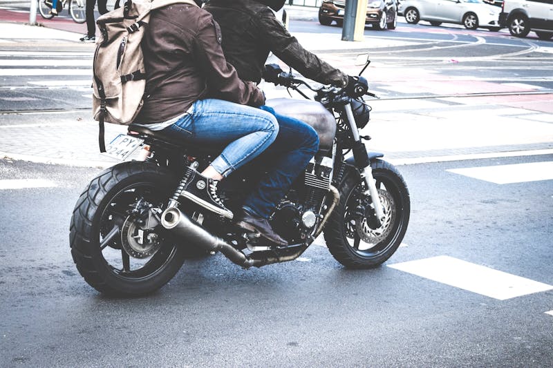 How to ride on the back of a motorcycle cheap