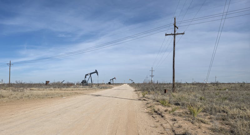 A road in the Permian Basin