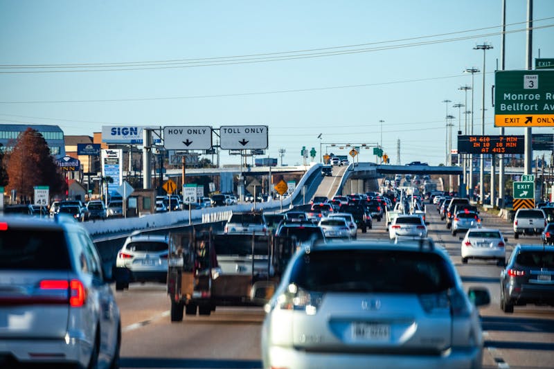 Heavy traffic on a highway