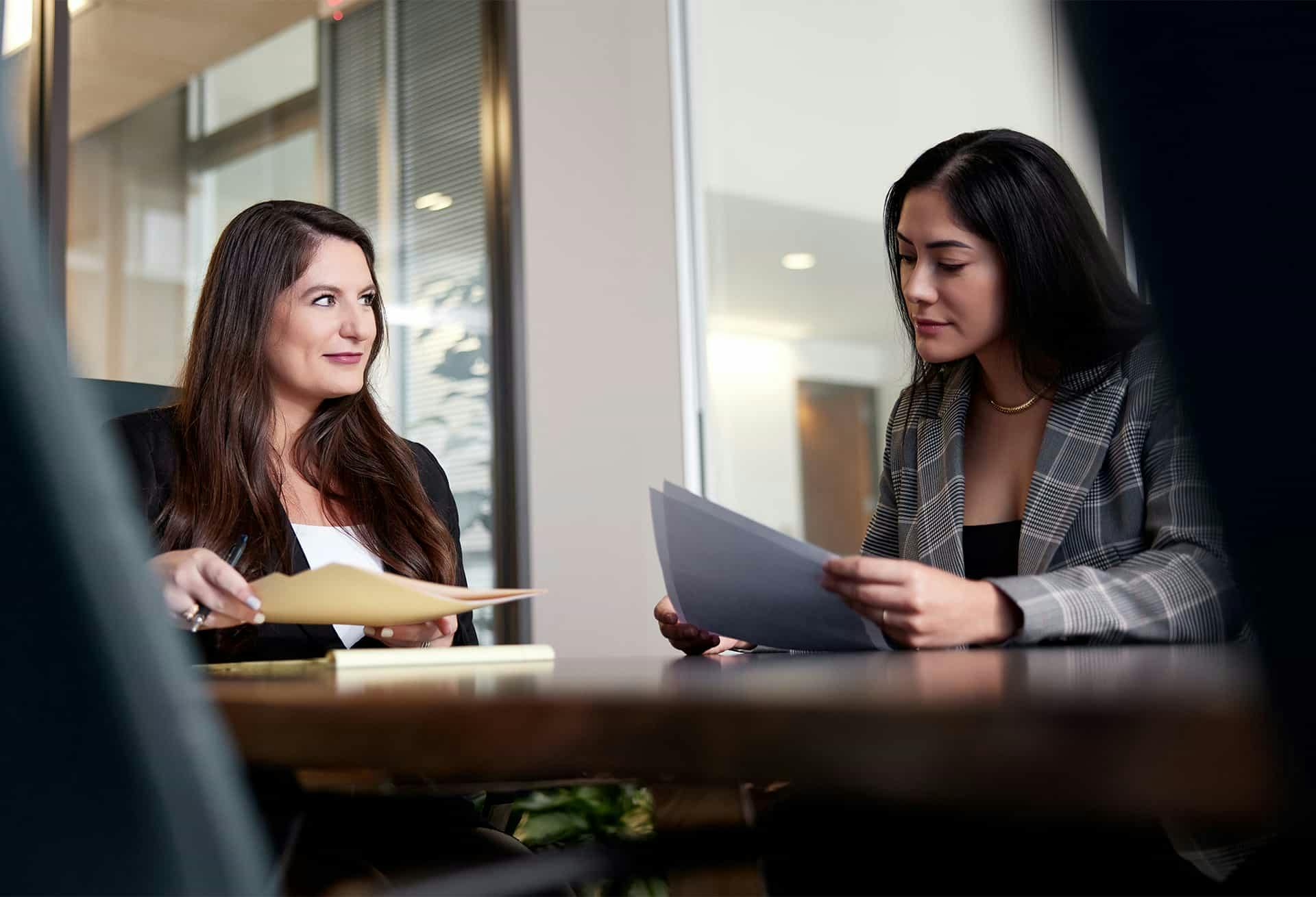 Women having a discussion