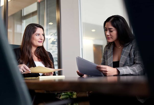 Women having a discussion
