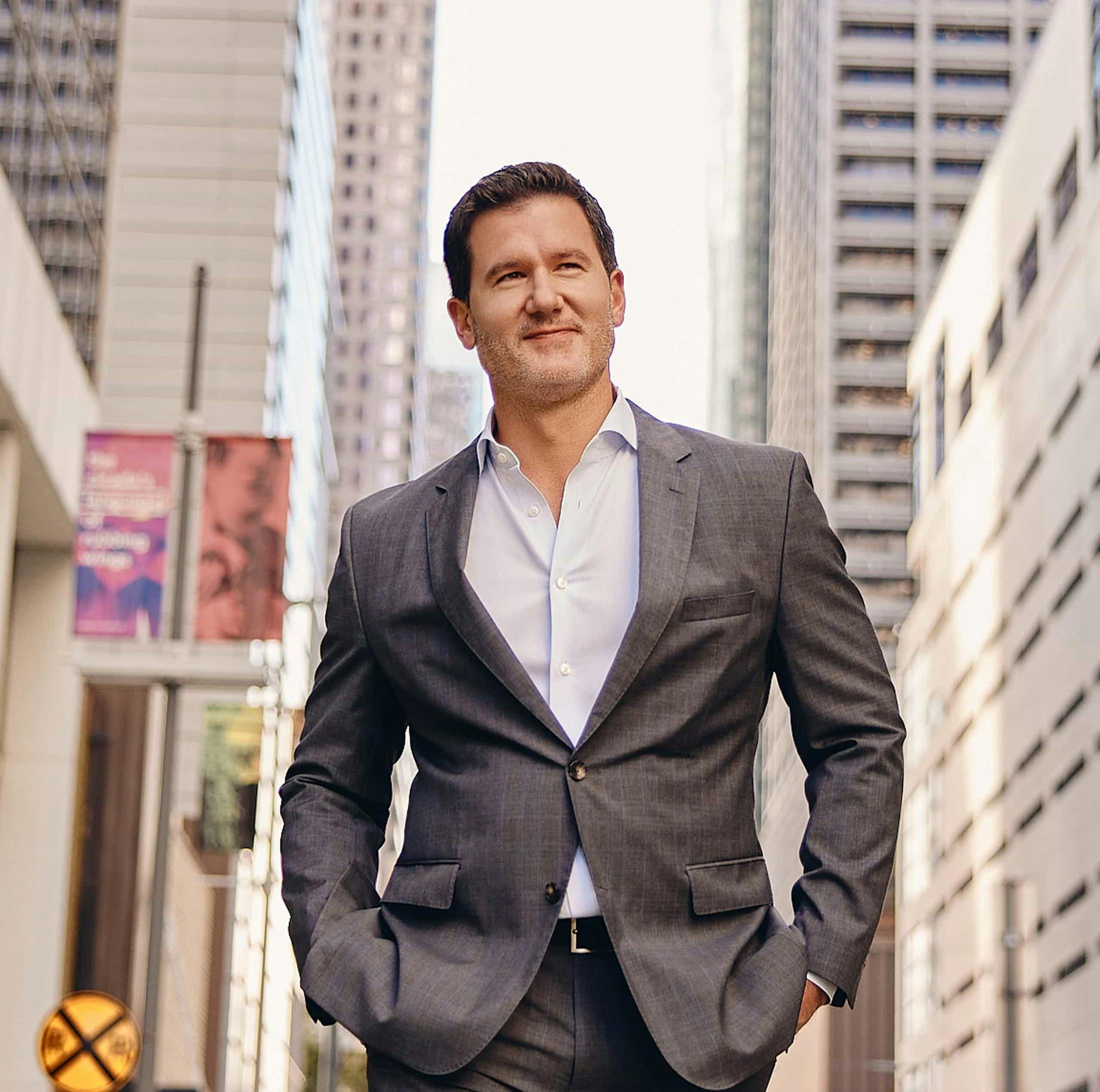 Joshua P. Davis outside