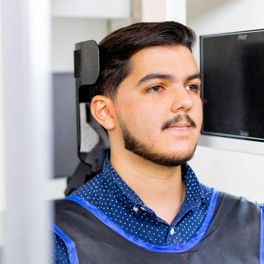 man getting an x-ray