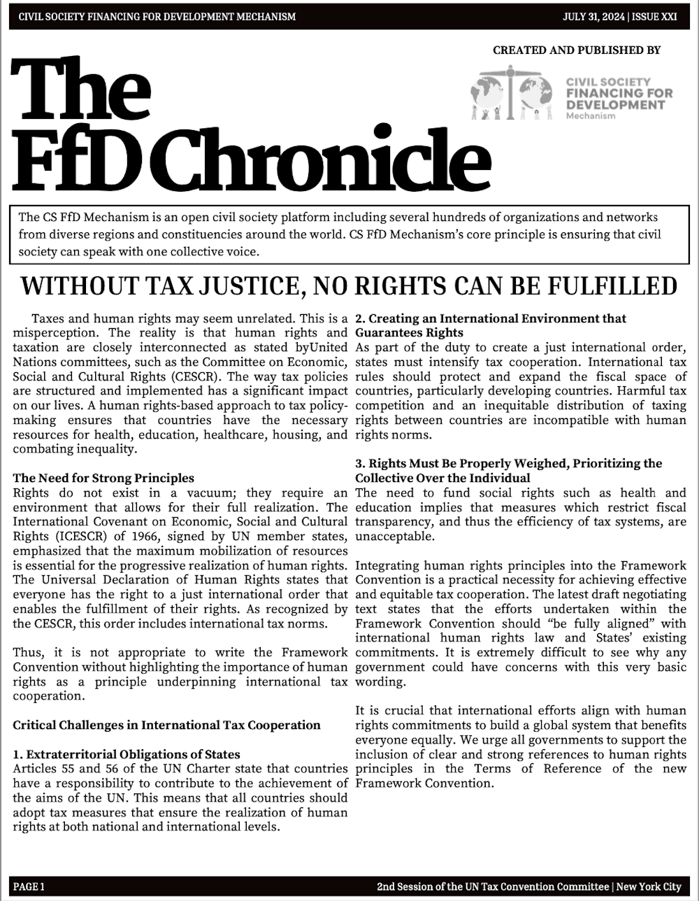 The Ffd Chronicle Issue 21 Csffd