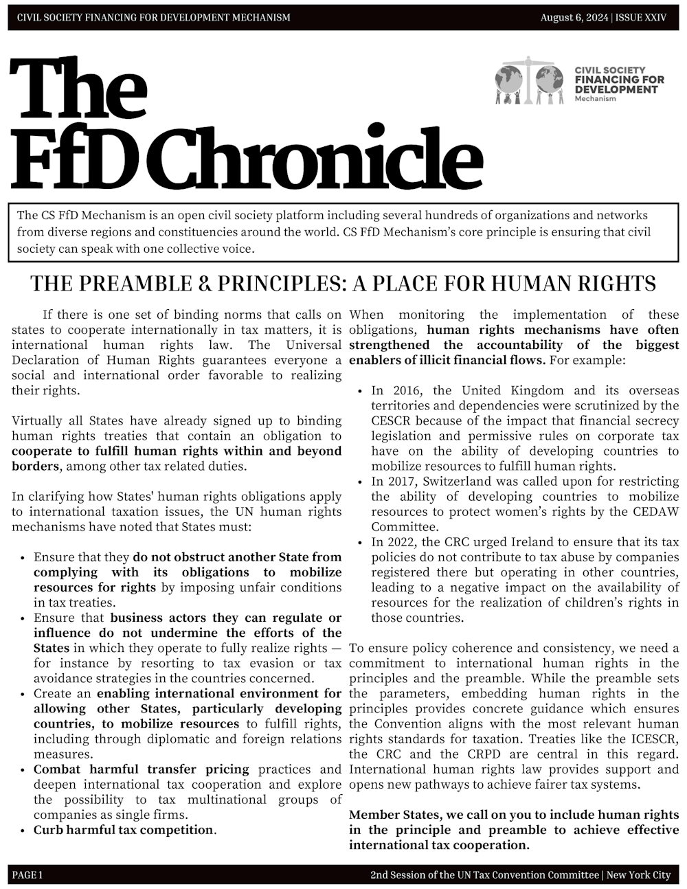 The FfD Chronicle Issue #24 - CSFFD