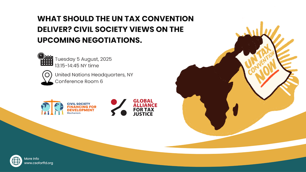Un Key Events Key Civil Society Side Events During Historic UN Tax Convention ...