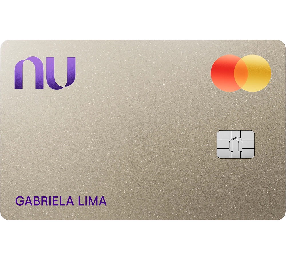 O cartão de crédito Nubank Croma tem a cor dourada