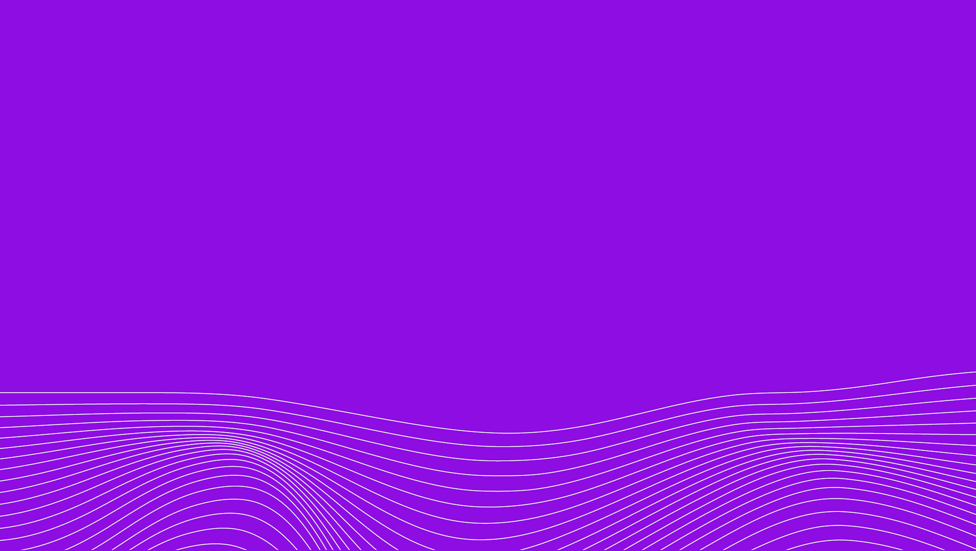 Fundo roxo com linhas brancas.