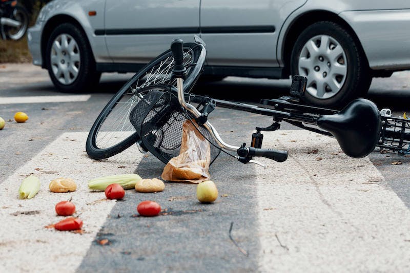 Photo of a bicycle accident