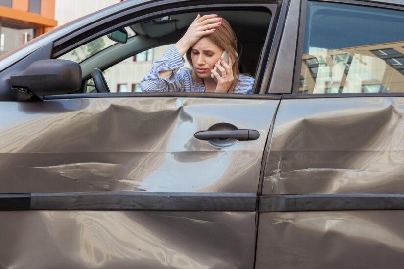 Photo of a Damaged Car