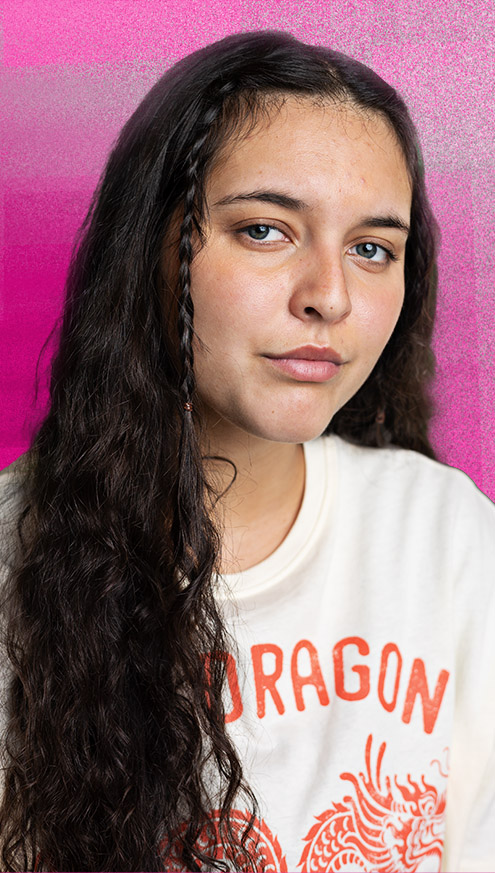 Headshot of a teenager.