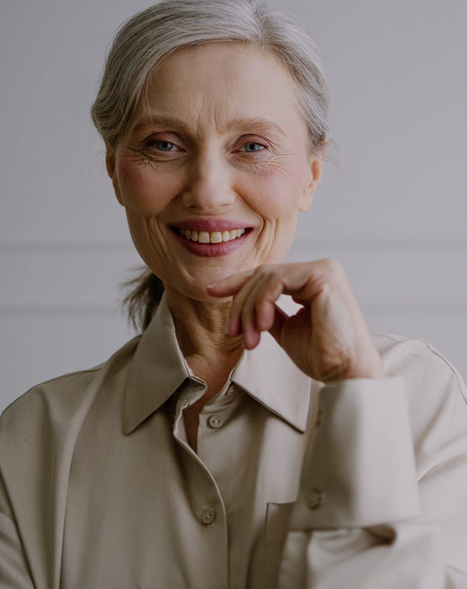Older woman smiling