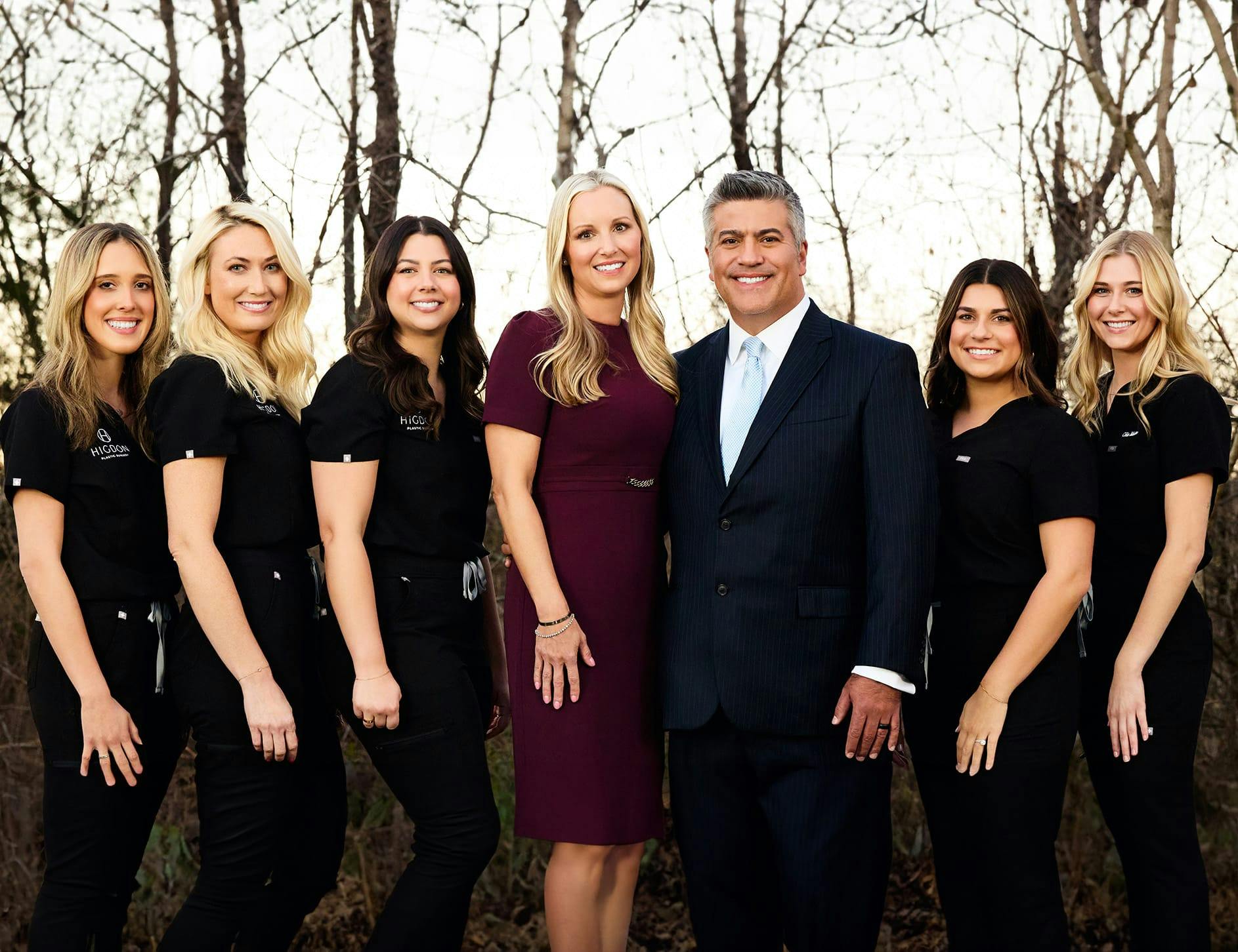 Dr Higdon with his nurses