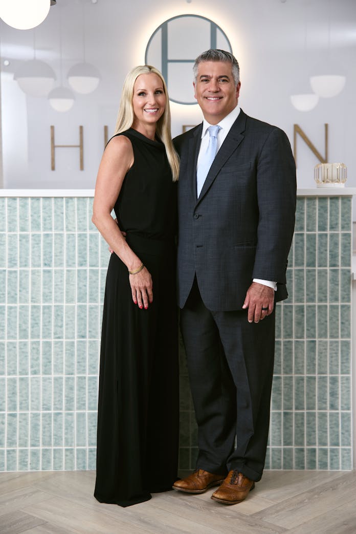 Dr. Higdon posing with a woman