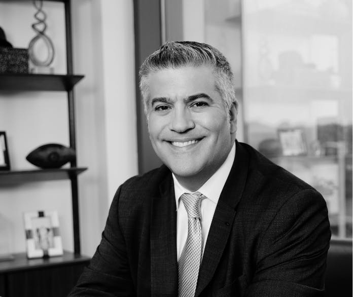 Dr. Higdon black & white headshot