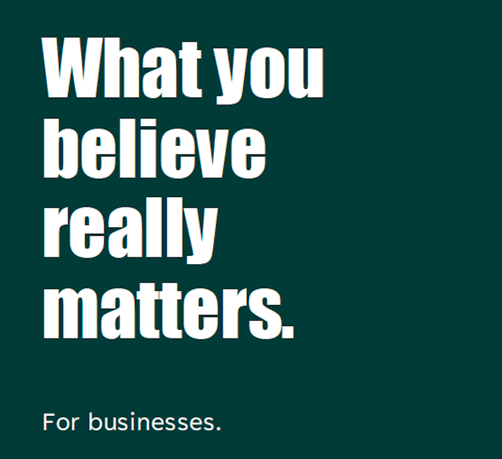 In business what you believe matters