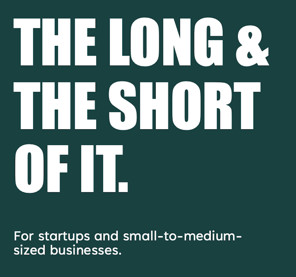 The long and short of it for startups and SMEs