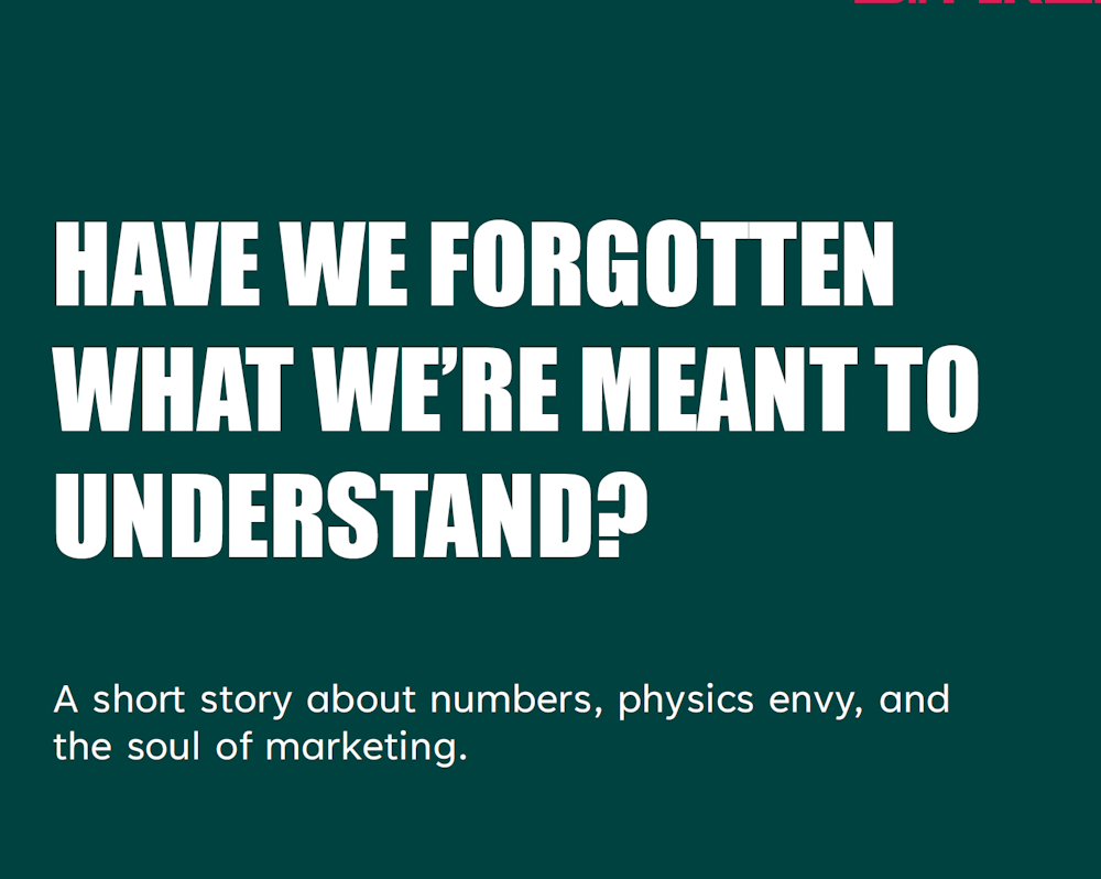 Have We Forgotten What We're Meant to Understand?