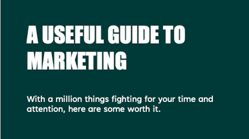 A Useful Guide to Marketing