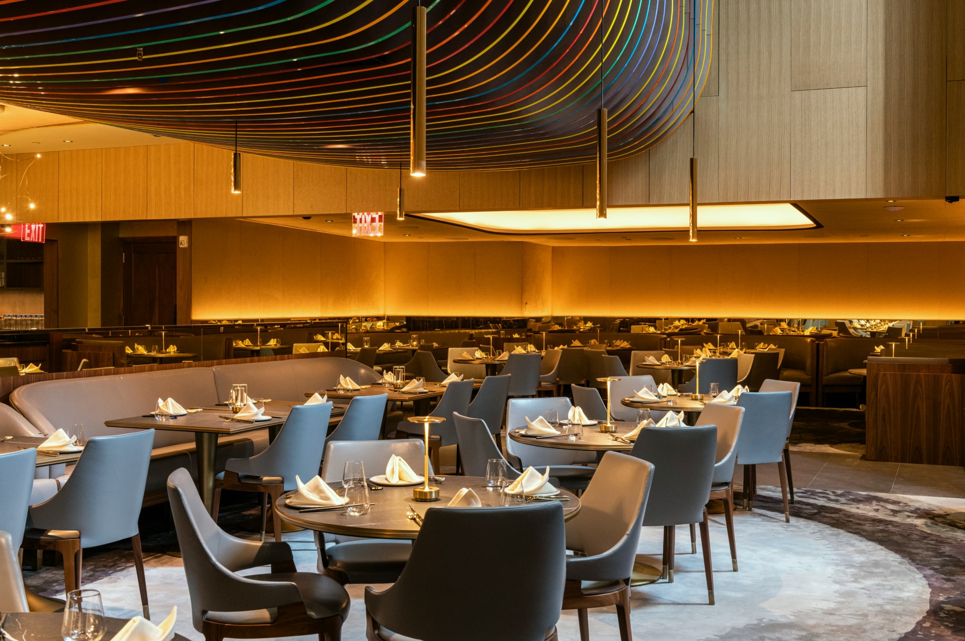 Beautiful modern dining room at 53 NYC