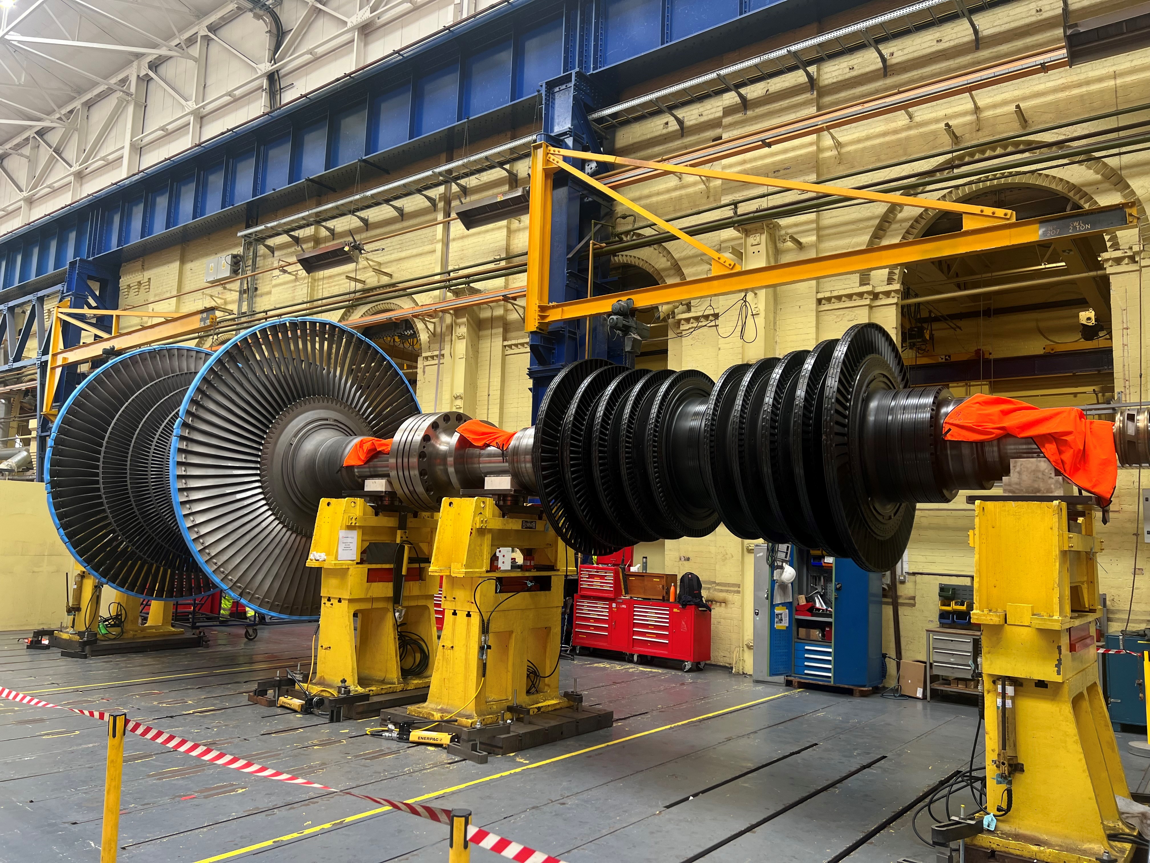 The new rotors due to be installed during the works