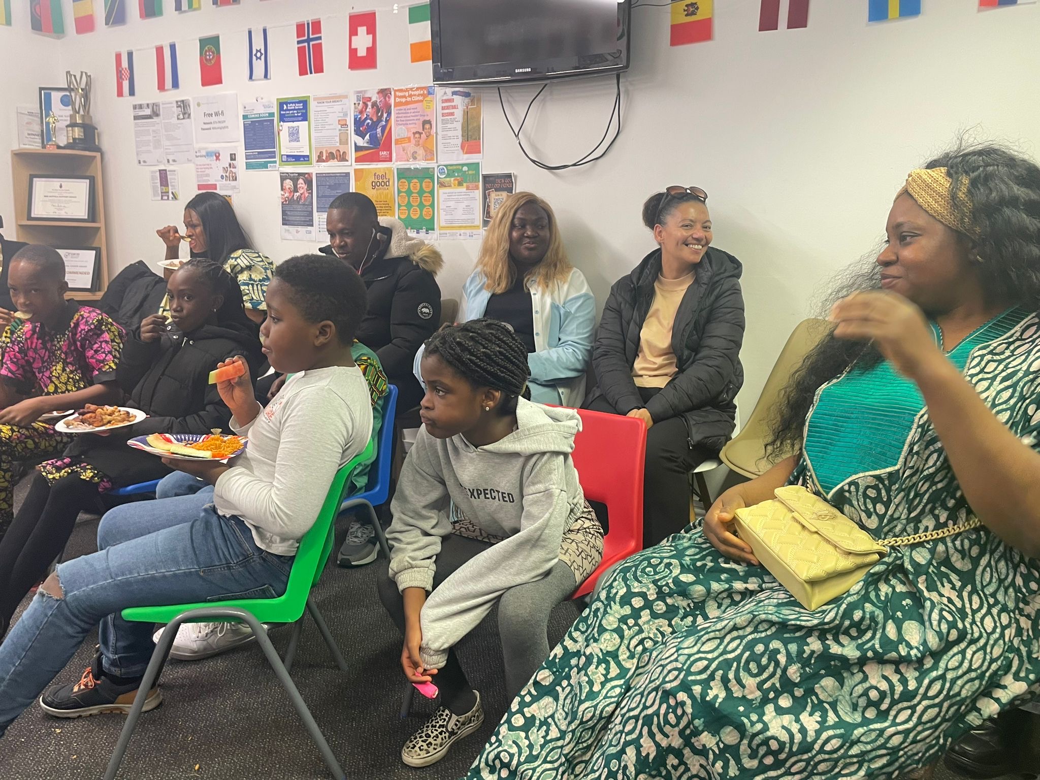 Guests enjoyed Afro-Caribbean food