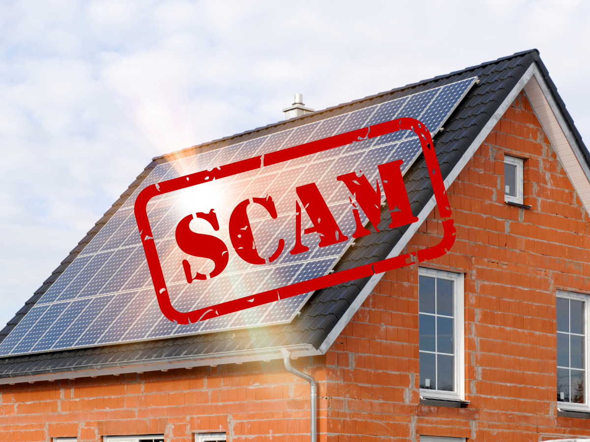 Solar panel scam