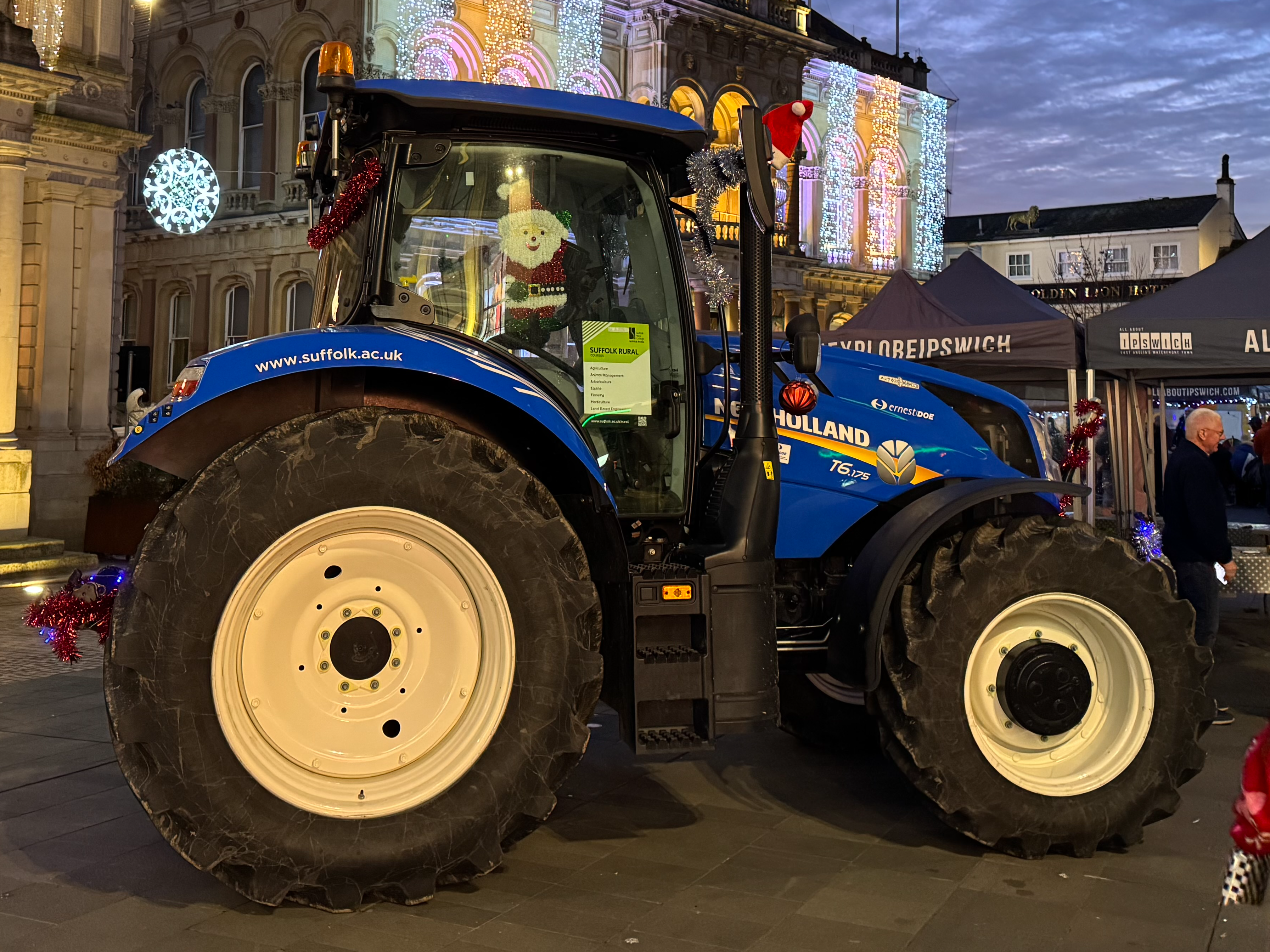 Suffolk Rural tractor at A Very Suffolk Christmas in Ipswich in 2024