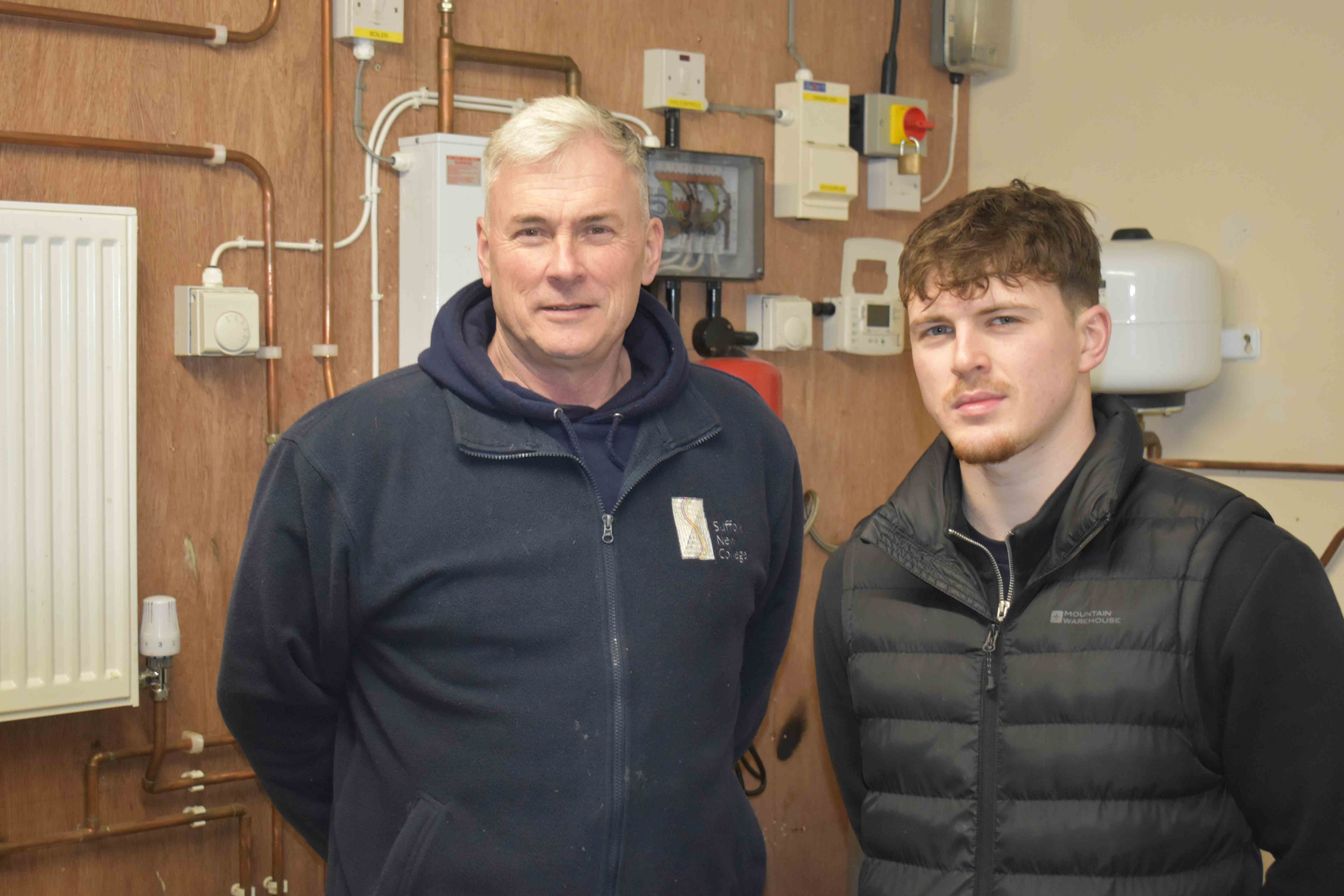 Owen Breadman and Luke Warren get ready for the HIP finals at the end of March