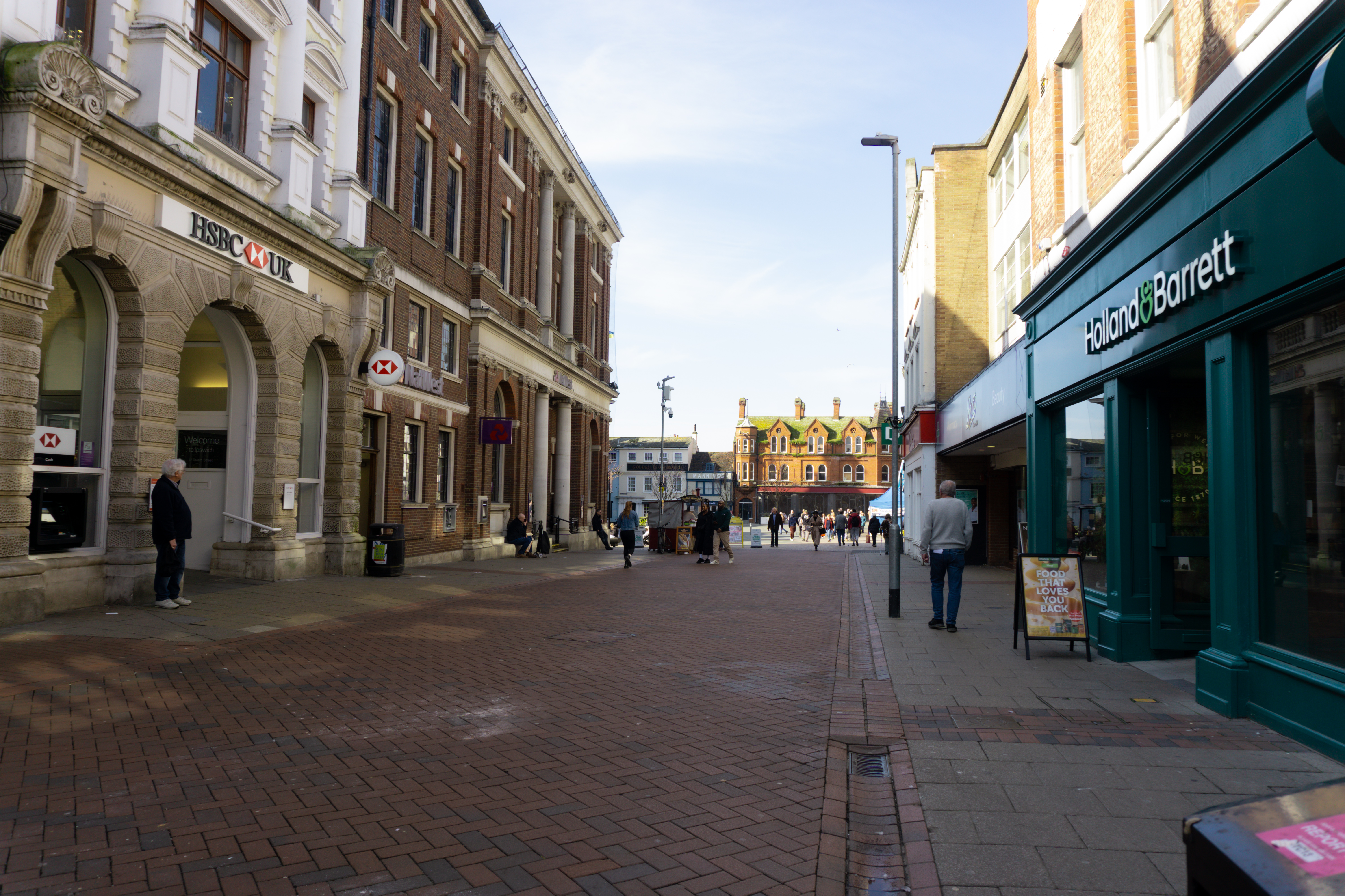 Tavern Street looking onto the Cornhill