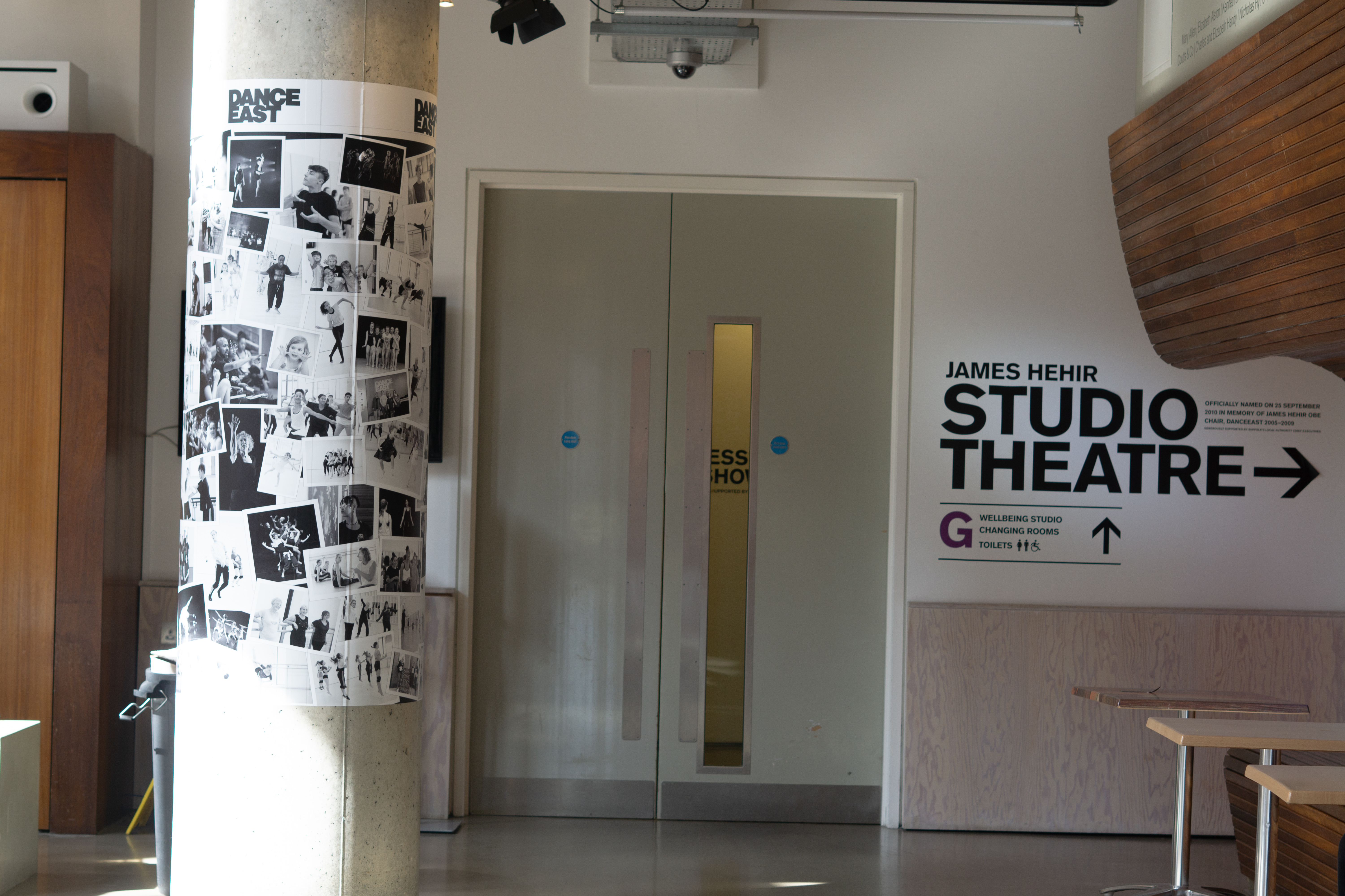 View of the ground floor of dance east