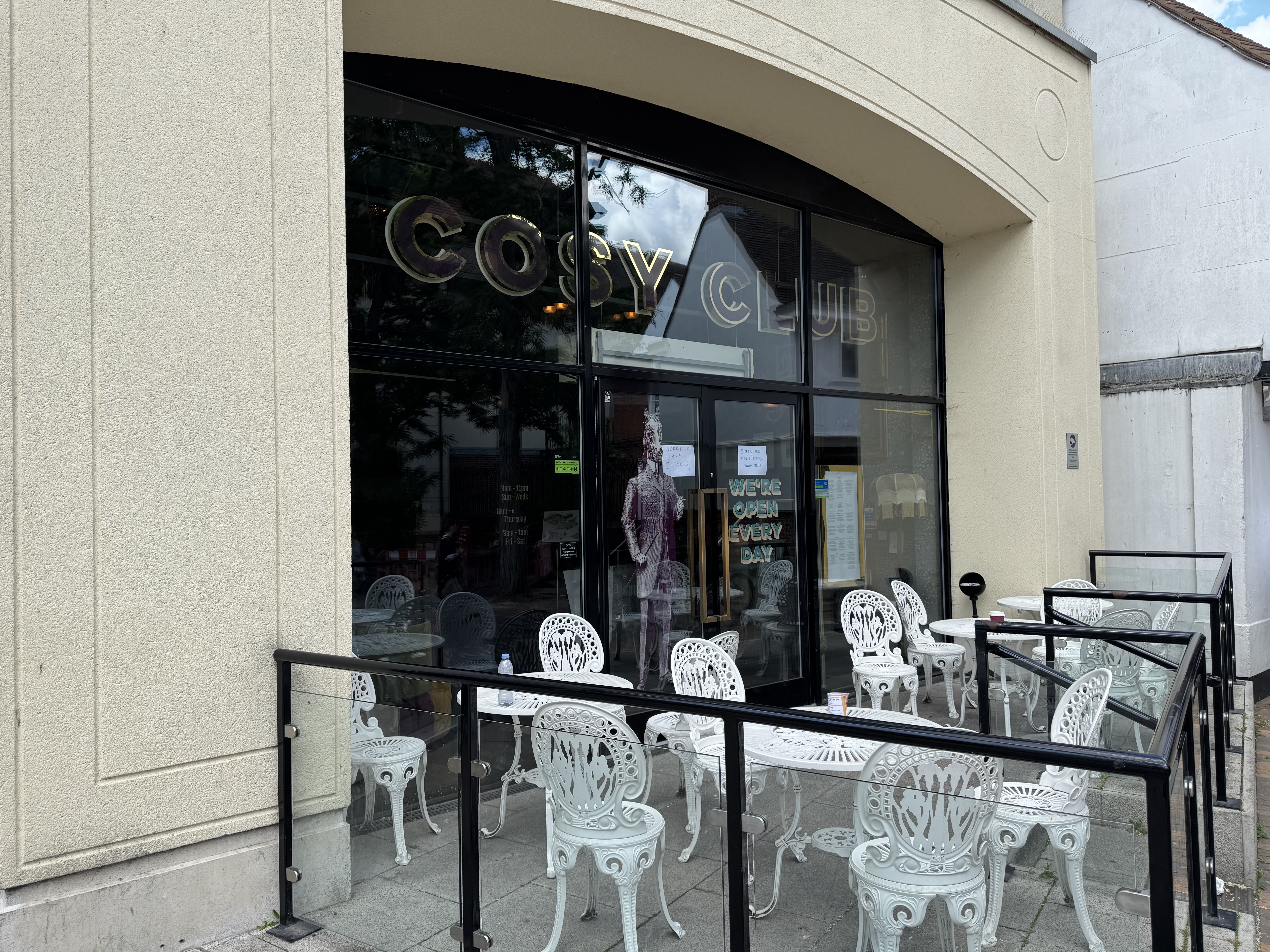 The former Cosy Club at the Buttermarket Centre