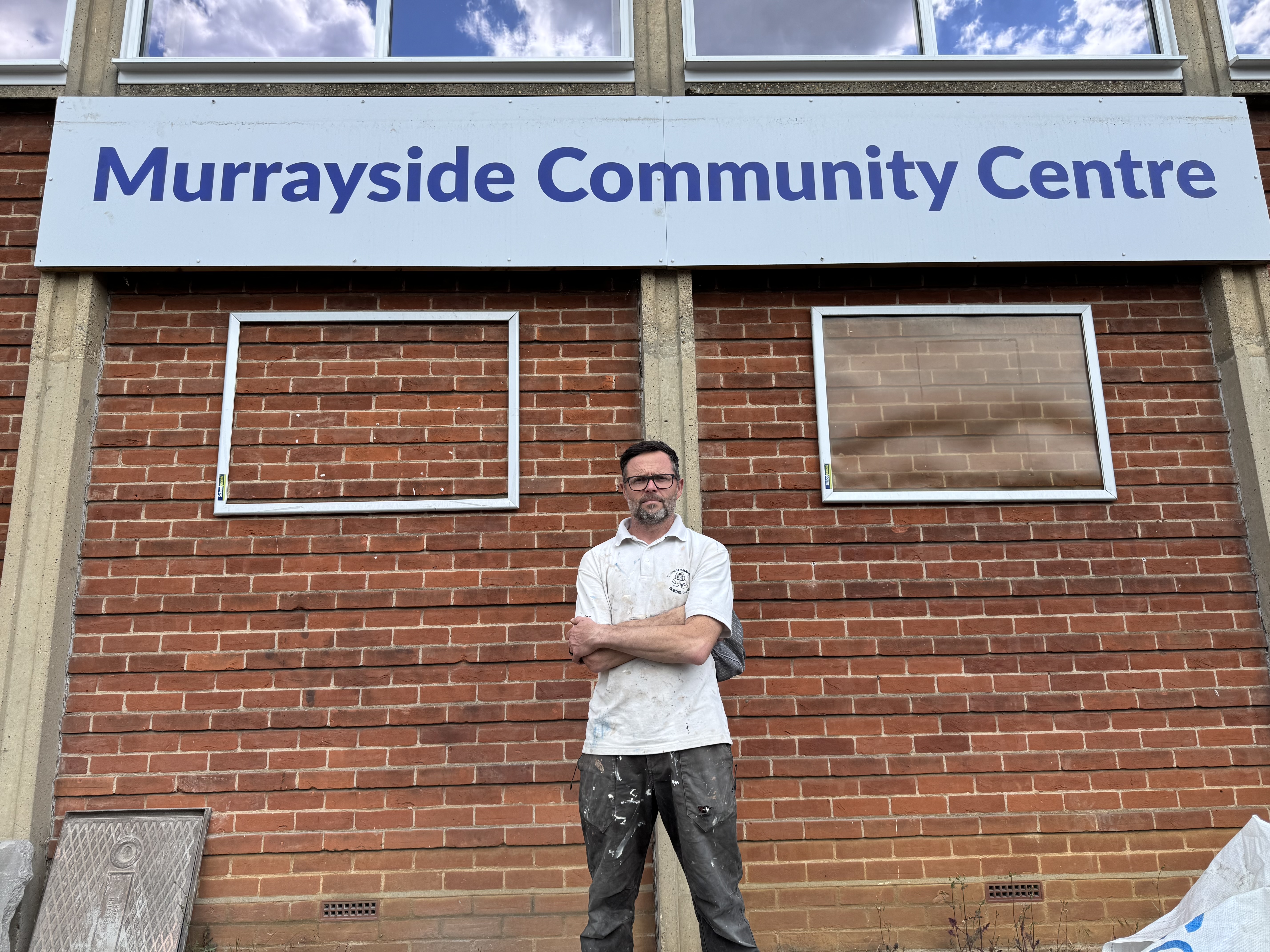 Founder Martin at Murrayside Community Centre in Ipswich