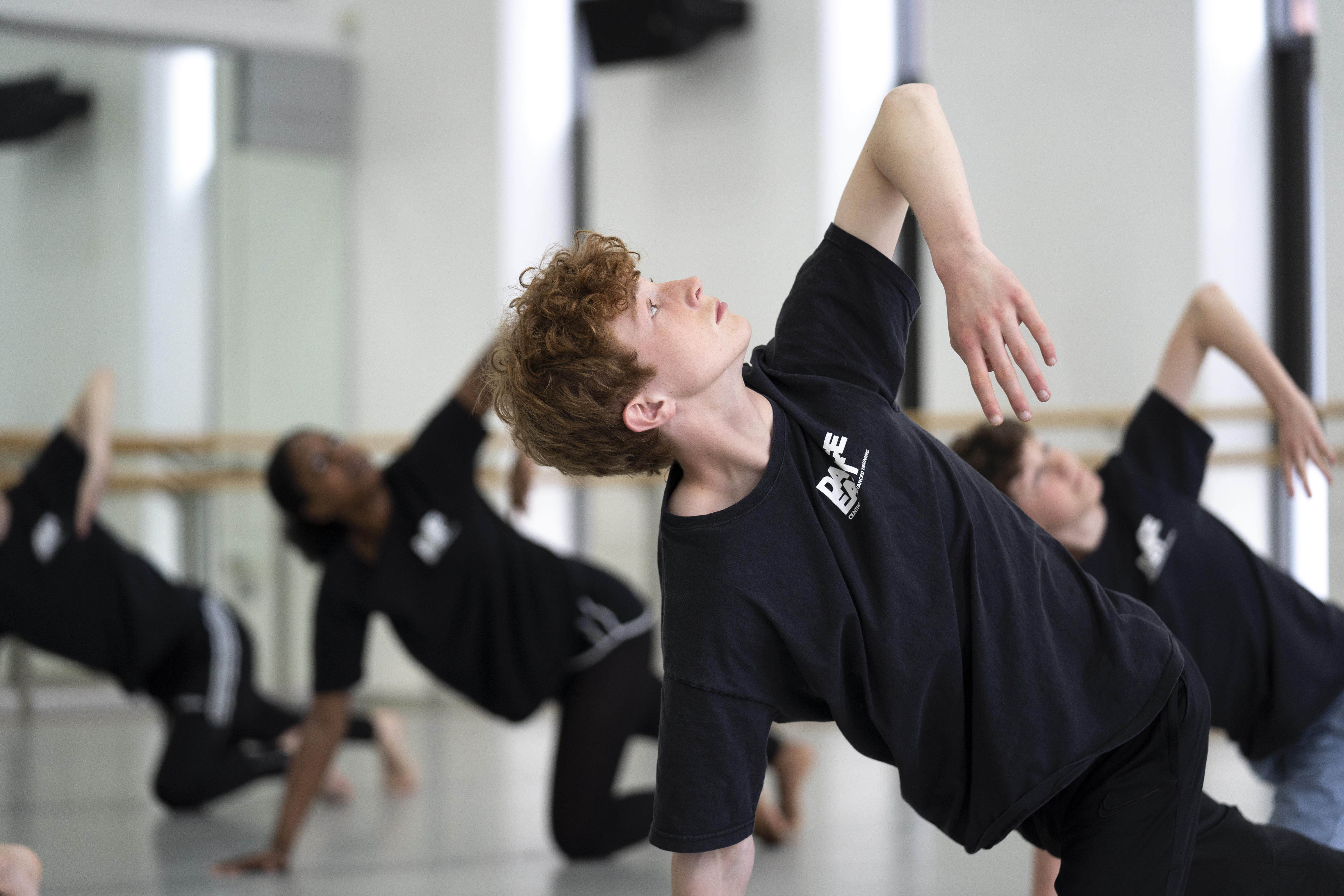 Eden in the studio at DanceEast