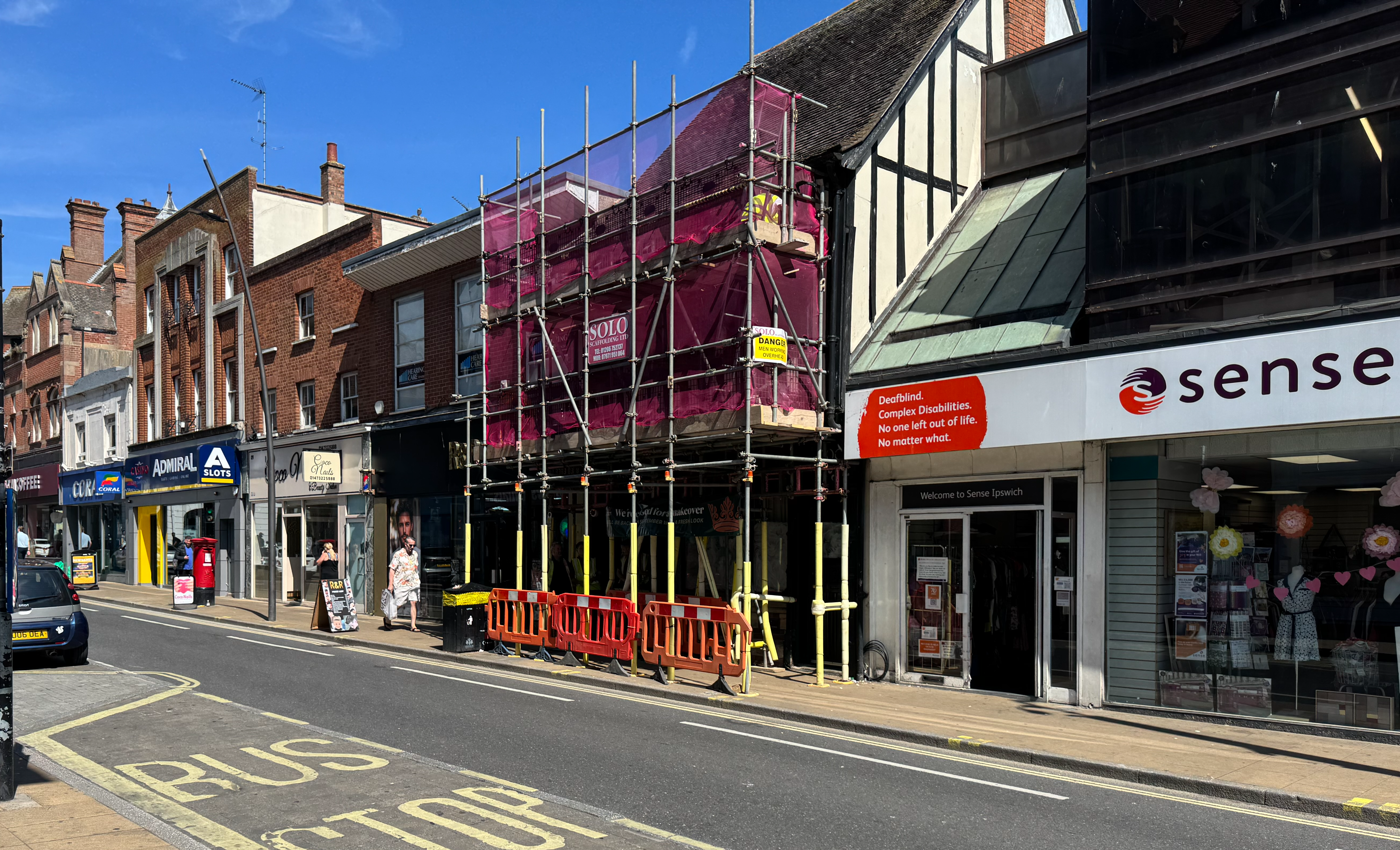 The Cock & Pye on Upper Brook Street undergoing external renovations