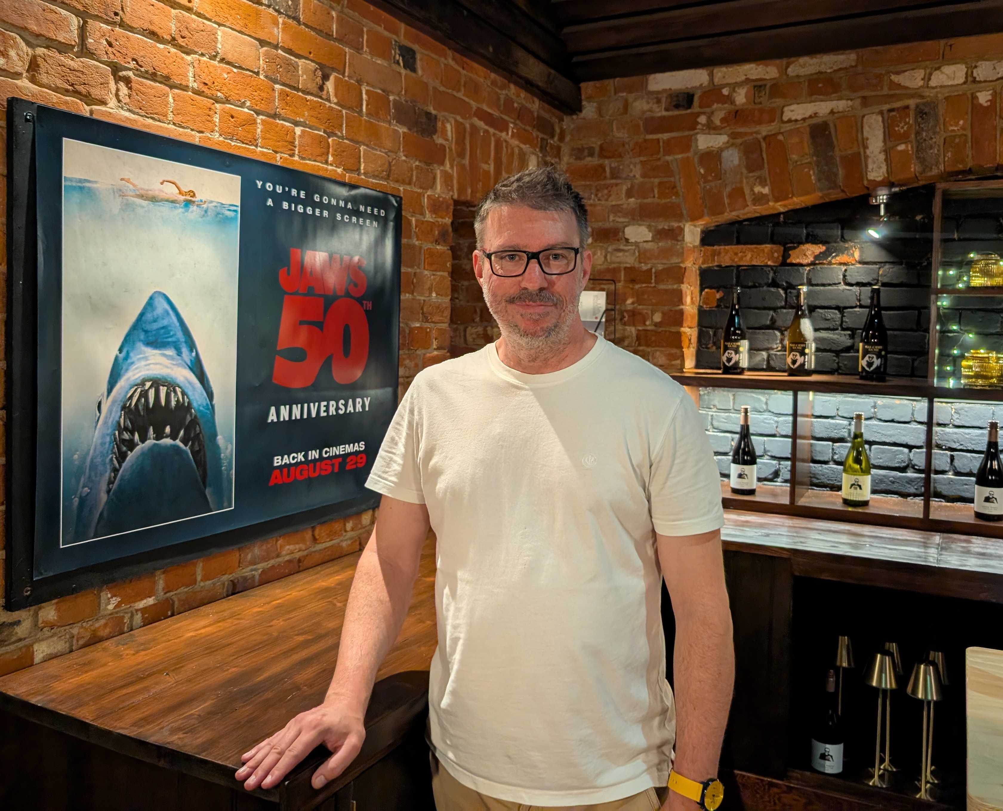 Dan Champion at the Overlook Bar at King Street Cinema in Ipswich