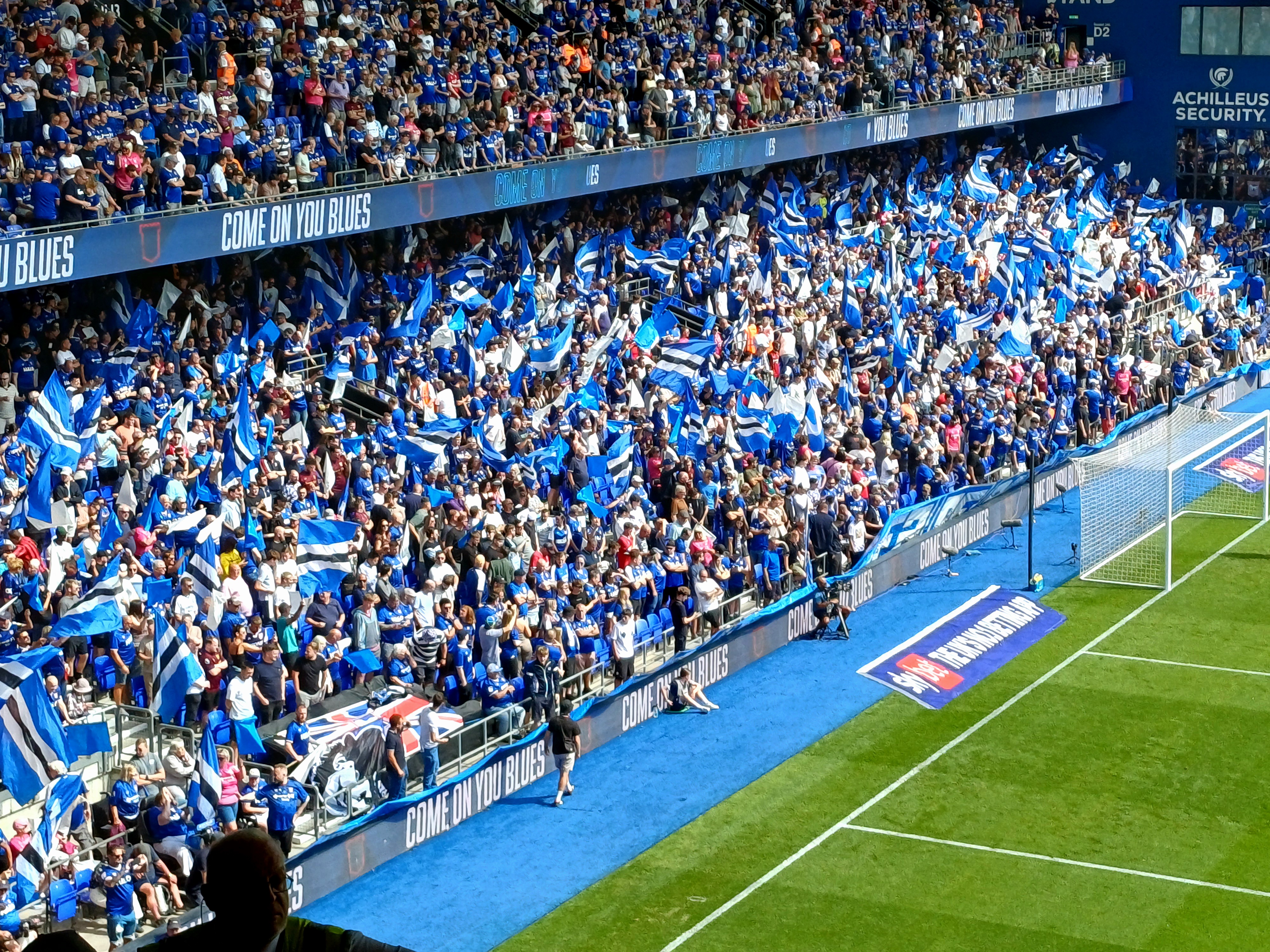 Fans in full force at Town's first home game of the season against Southampton
