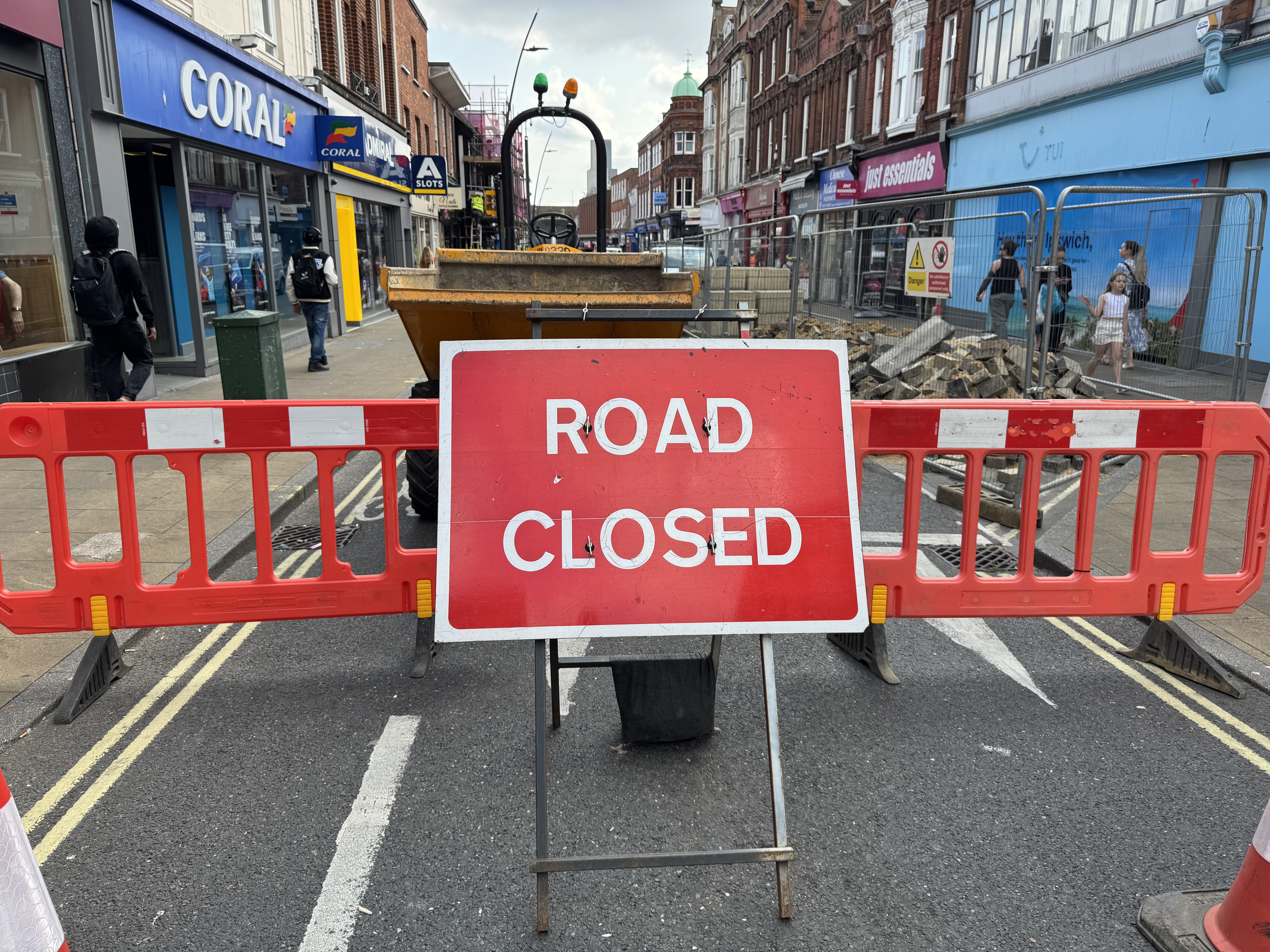 Upper Brook Street is closed for works
