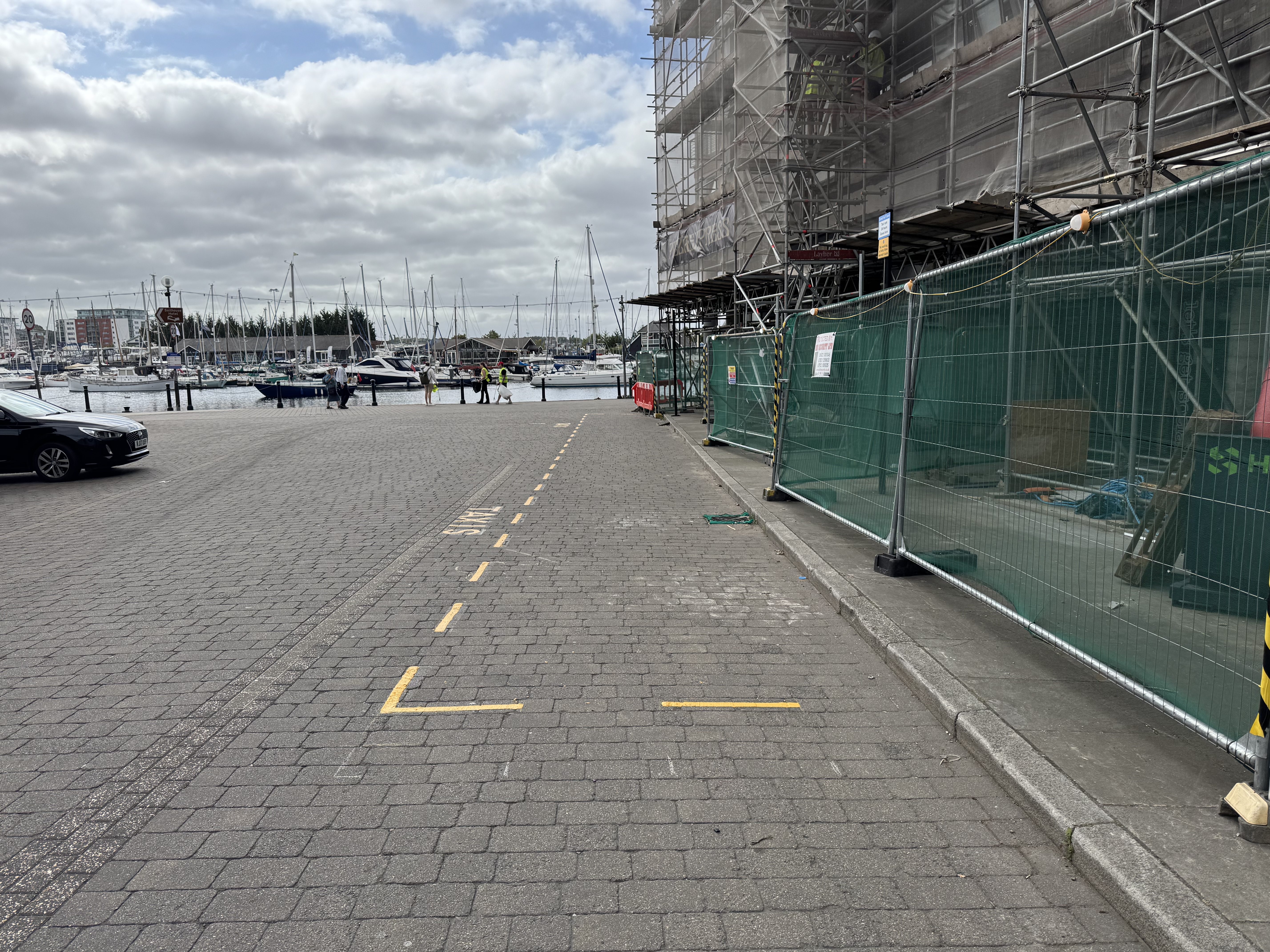 The Key Street taxi rank on Ipswich's Waterfront