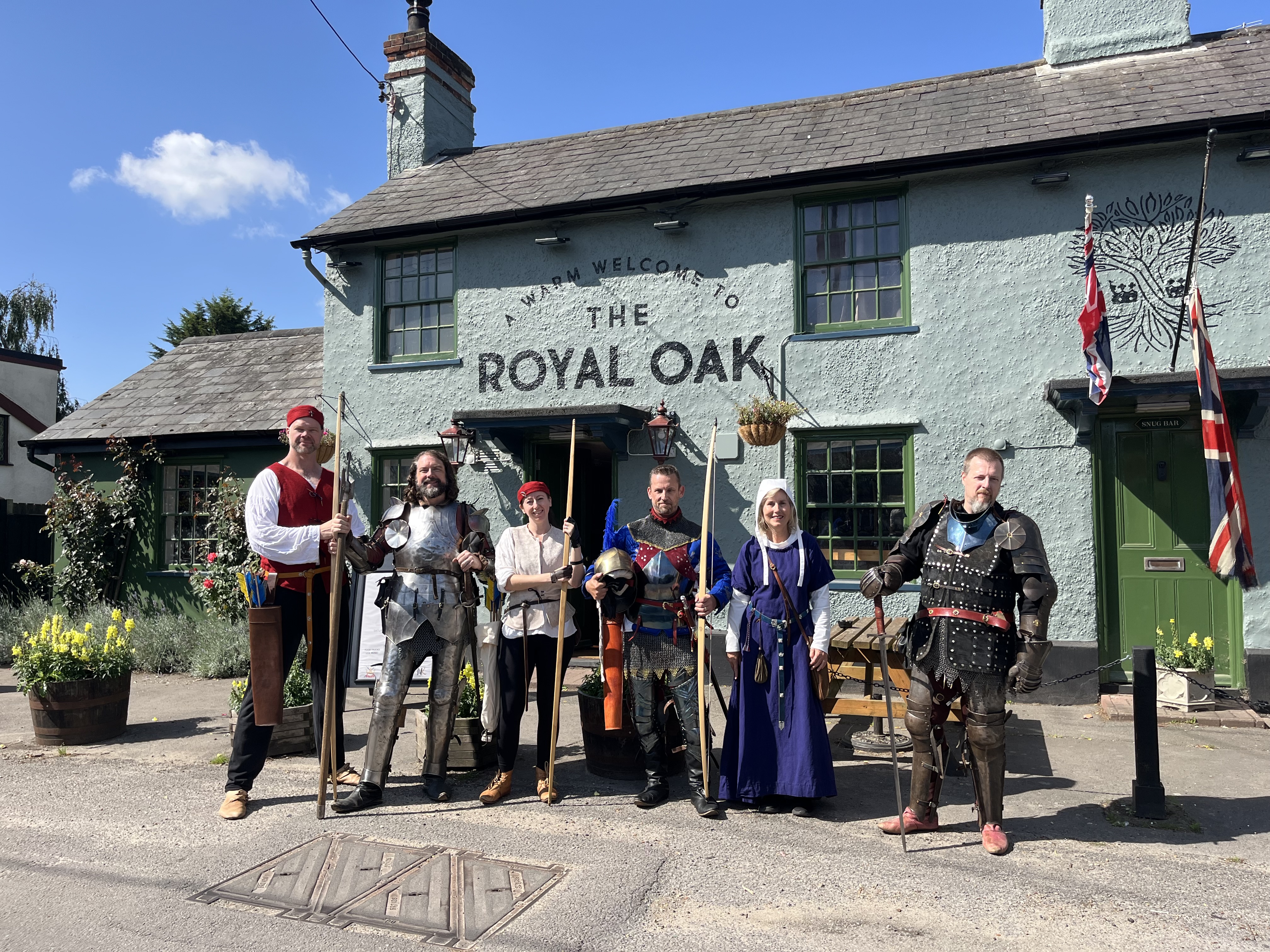 Suffolk Swords Team Outside The Royal Oak