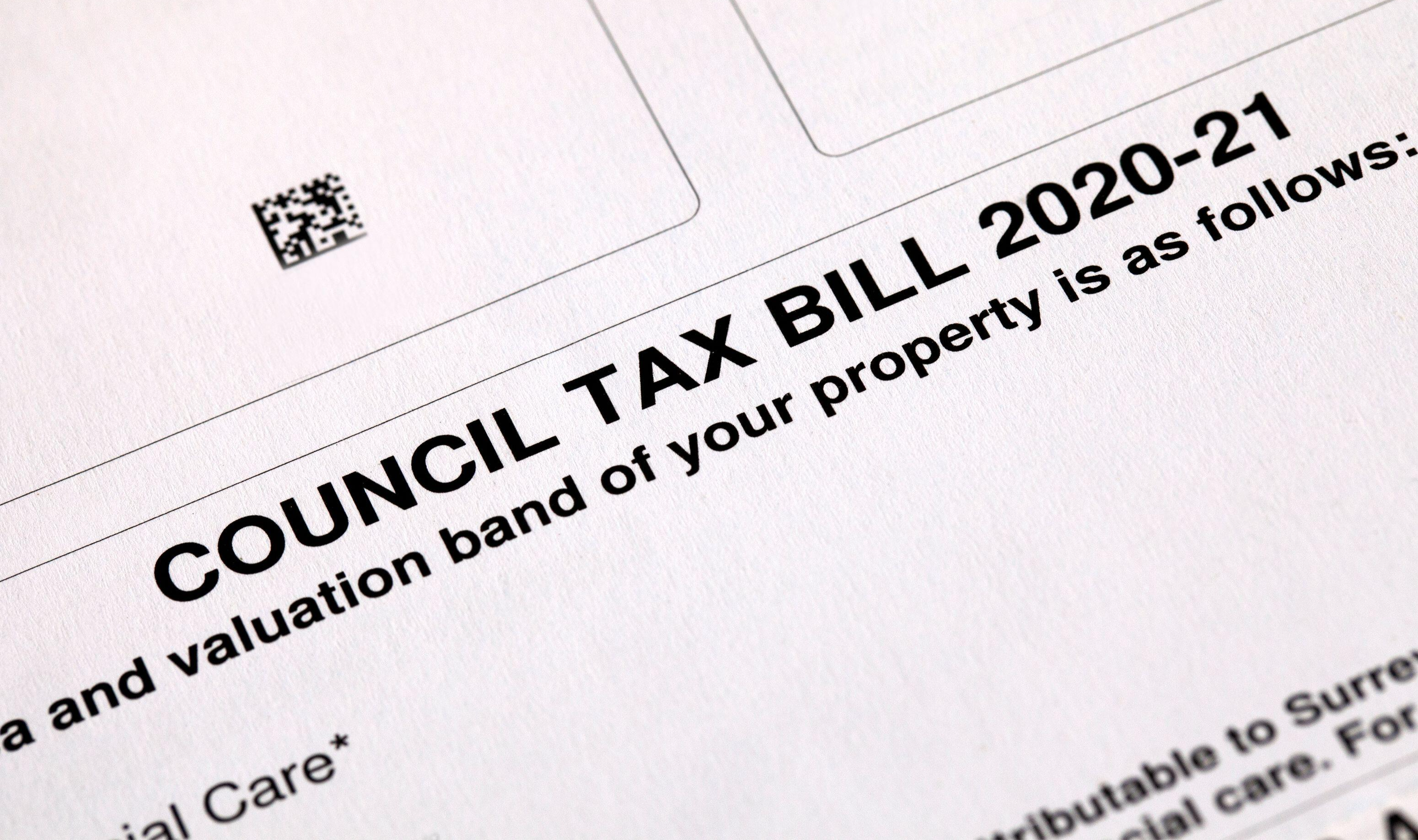 A council tax bill