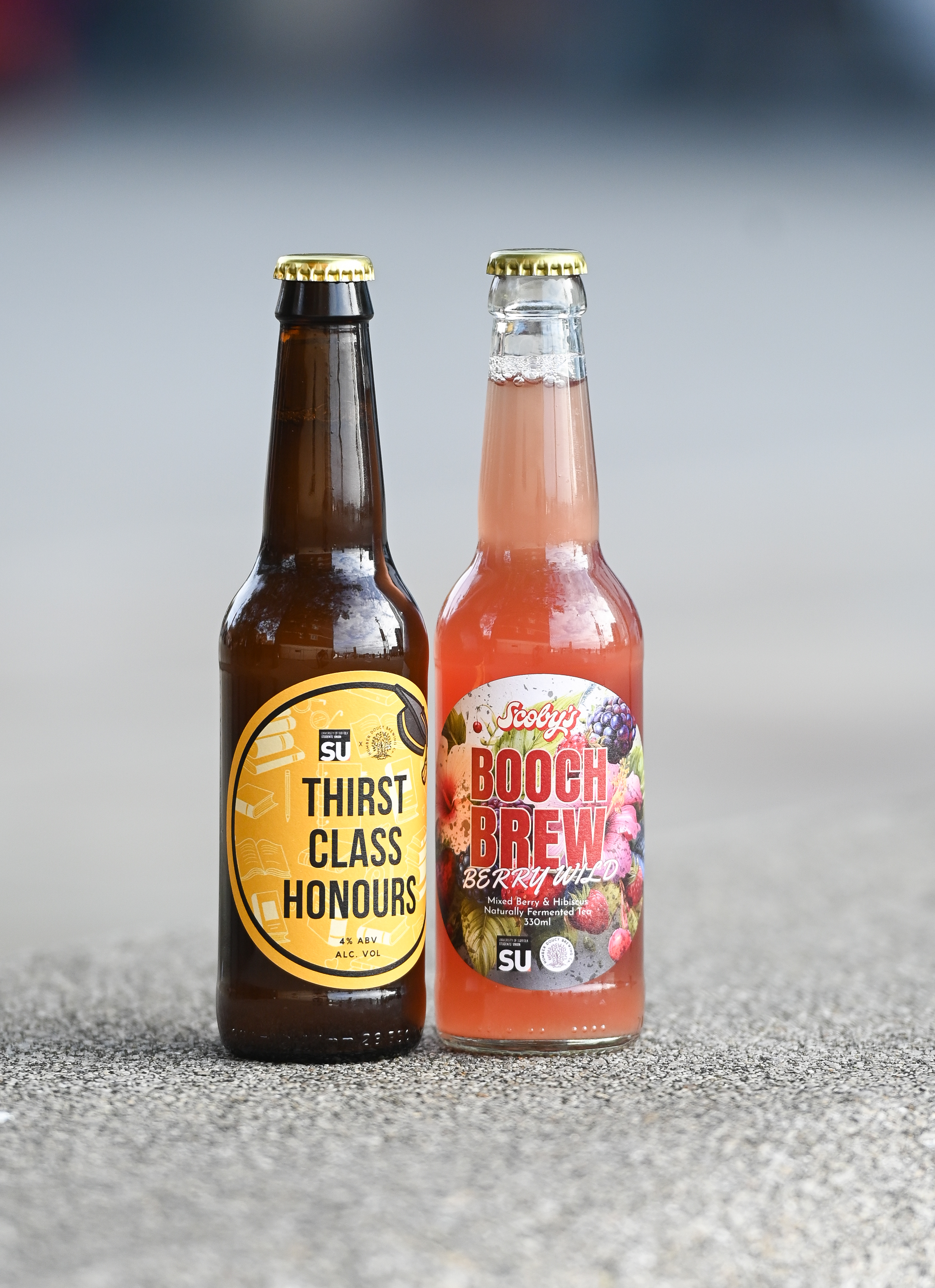 The drinks designed by the students, Thirst Class Honours and Booch Brew