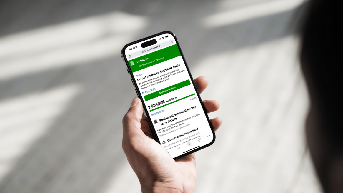 Nearly 3 million people have signed a petition against Digital ID cards