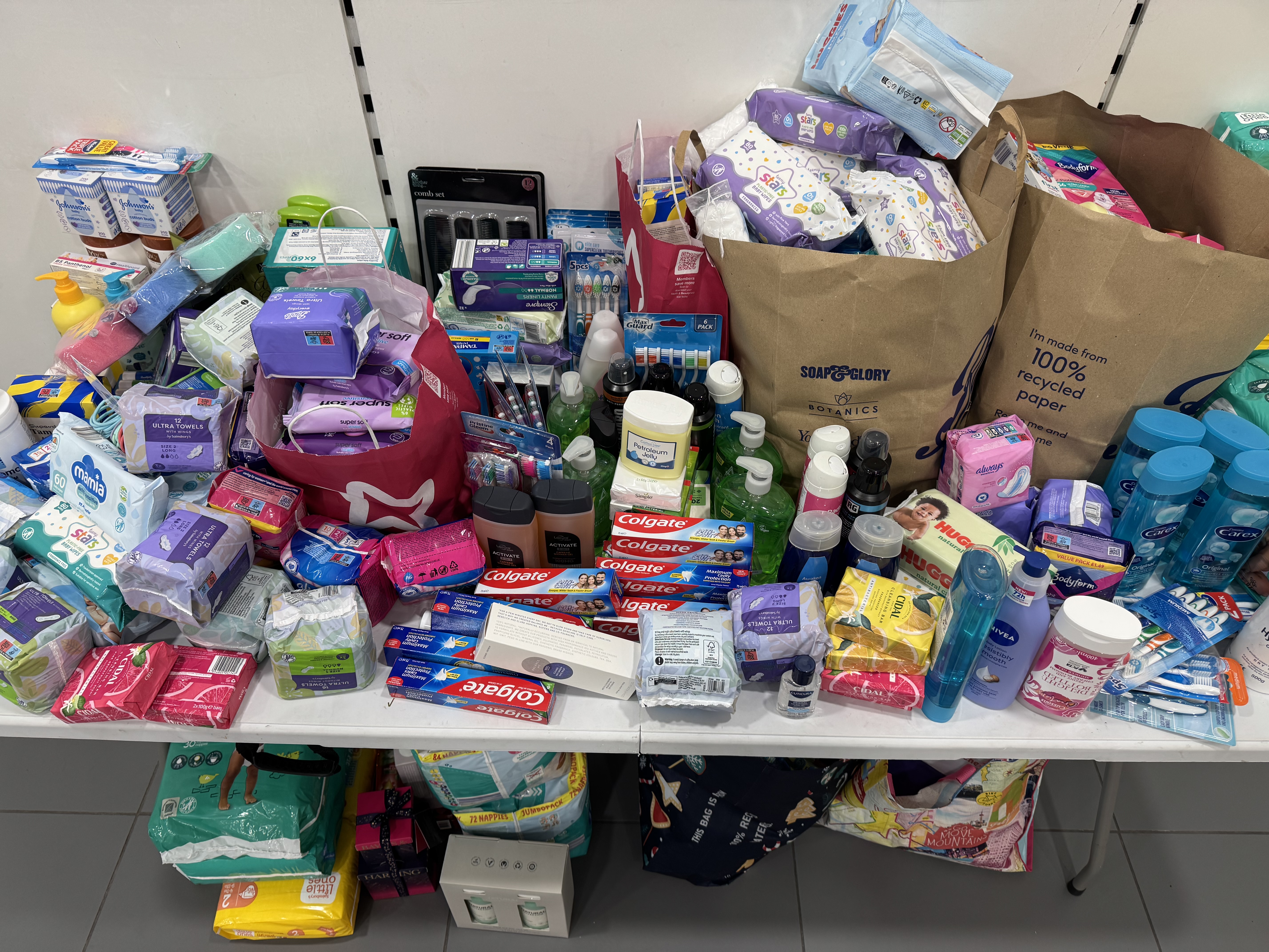 Toiletries donated to Jamaica