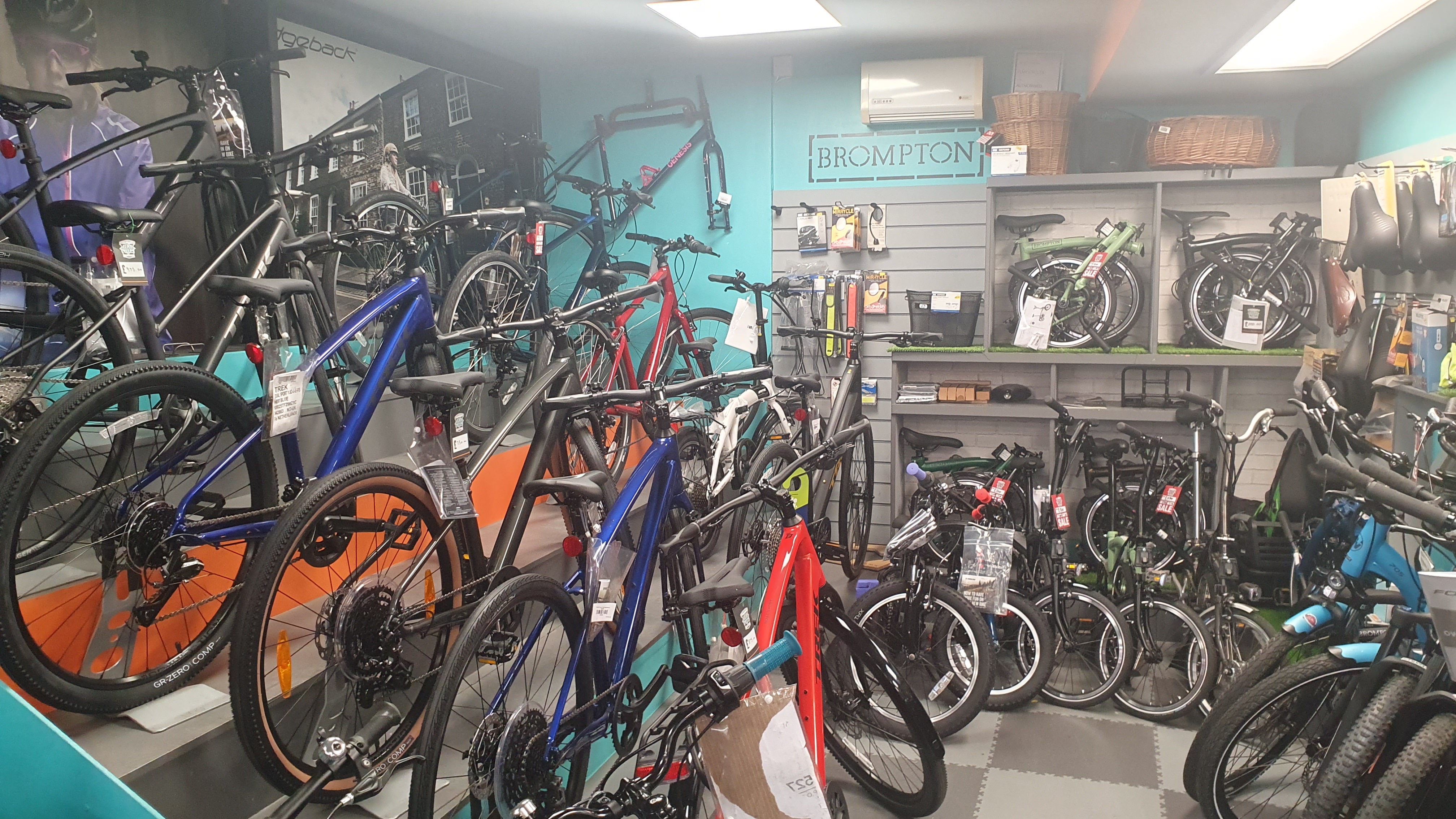 Bikes in shop