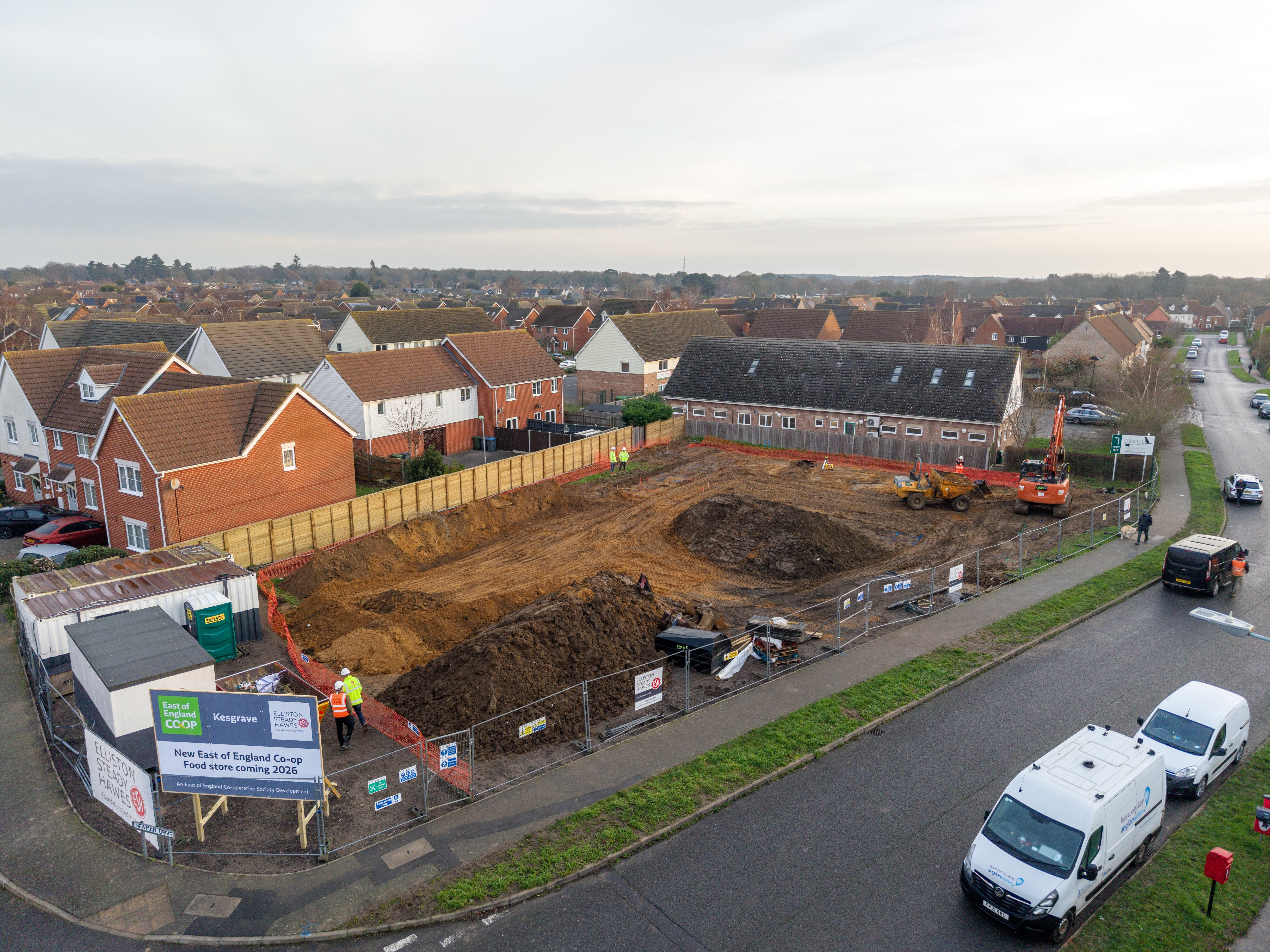 Aerial photo of land