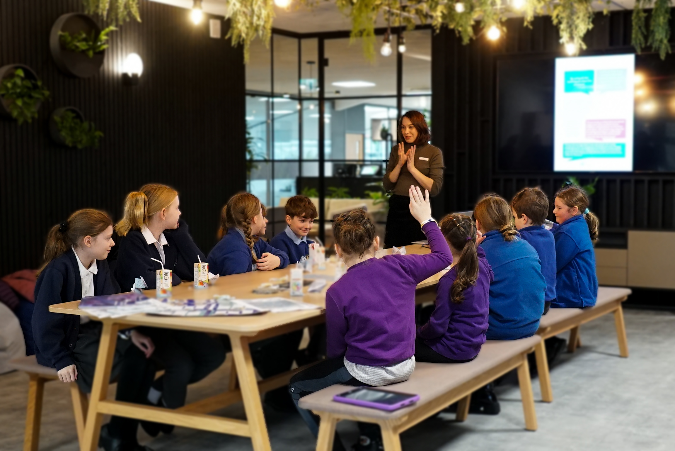 Louise Taylor-Harris delivered a session for the children