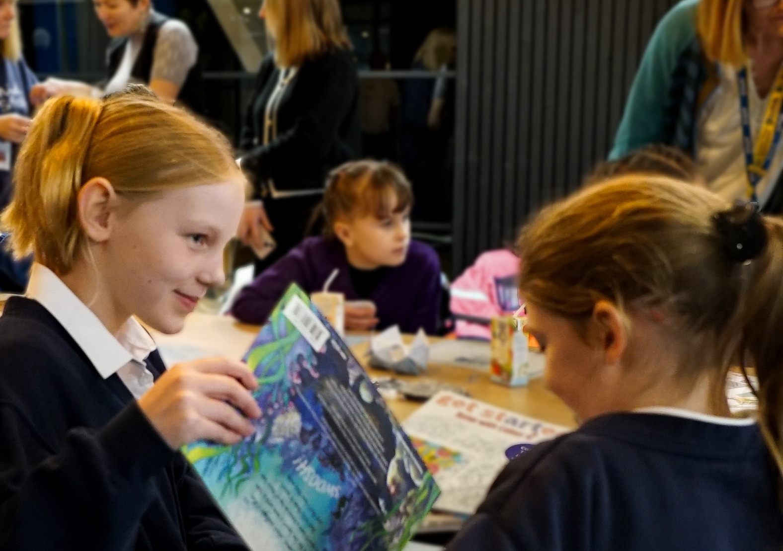 Children learnt about Suffolk Mind's Sammy the Sea Squirt