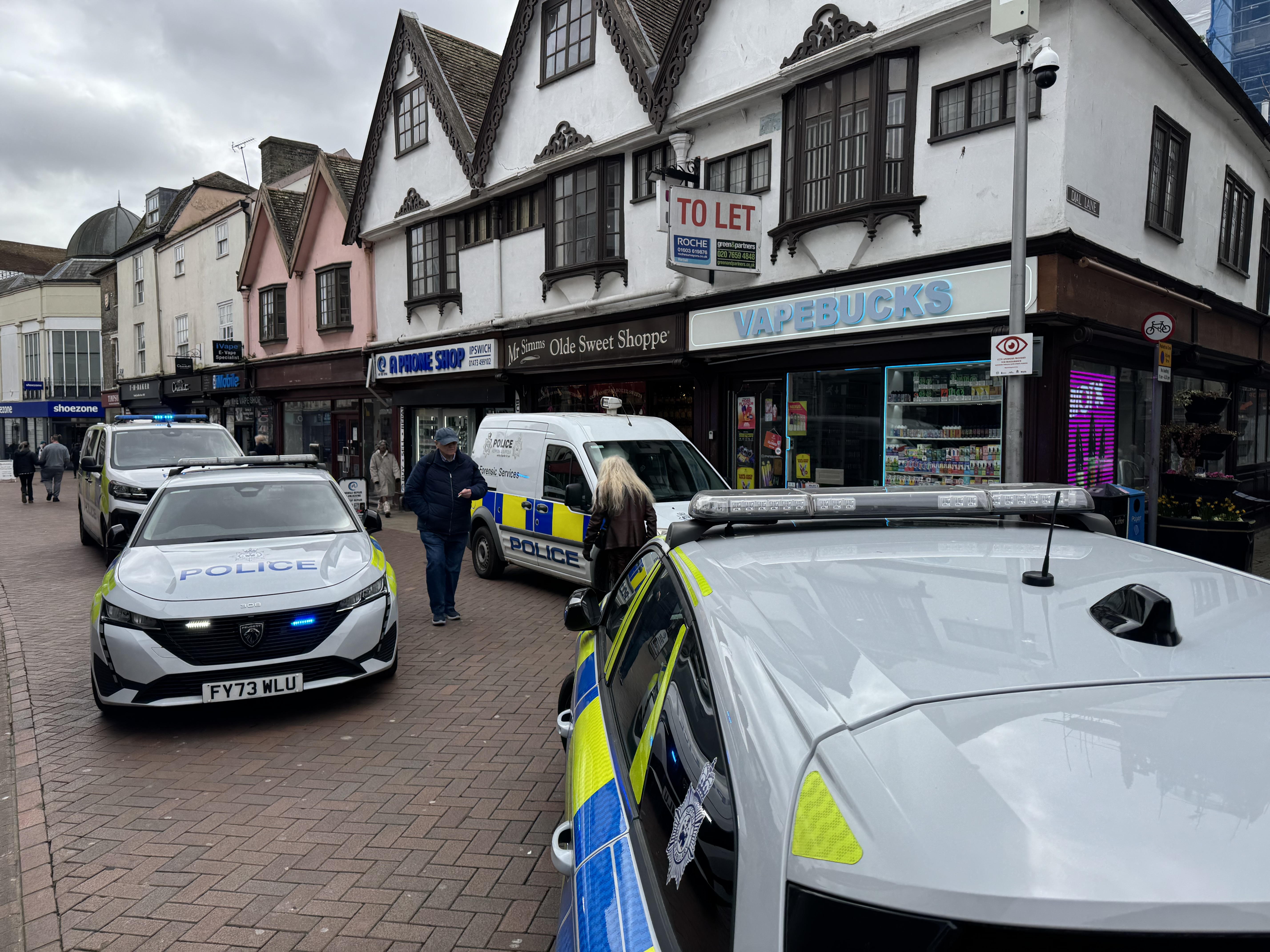 There was a heavy police presence on Tavern Street