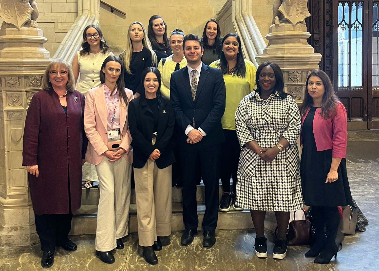 Ipswich residents living with endometriosiswith Health Minister Sharon Hodgson MP, Jack Abbott MP, Abena Oppong-Asare MP, and Tulip Siddiq MP